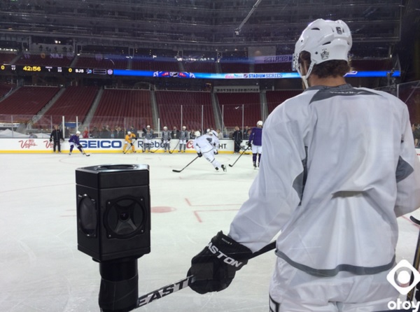 Otoy enables a streamed hockey game in 360-degree virtual reality.