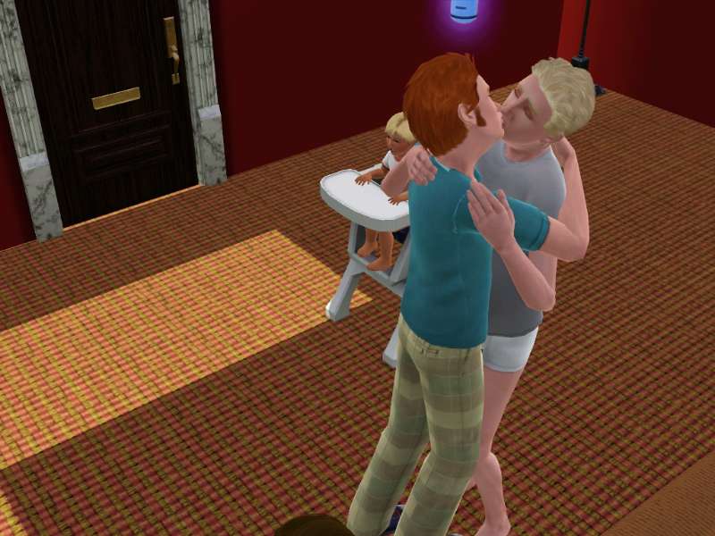 The Sims 3 kiss