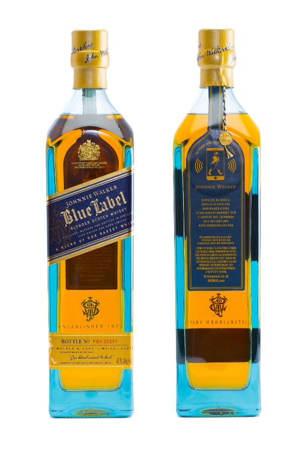 Thinfilm makes labels for smart bottles of Johnnie Walker Blue Label scotch.