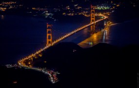 Pulitzer Prize-winning photographer Vincent Laforet recently shot San Francisco at night from just 7,200 feet. 