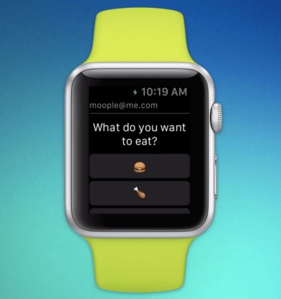 The Dart email app on Apple Watch.