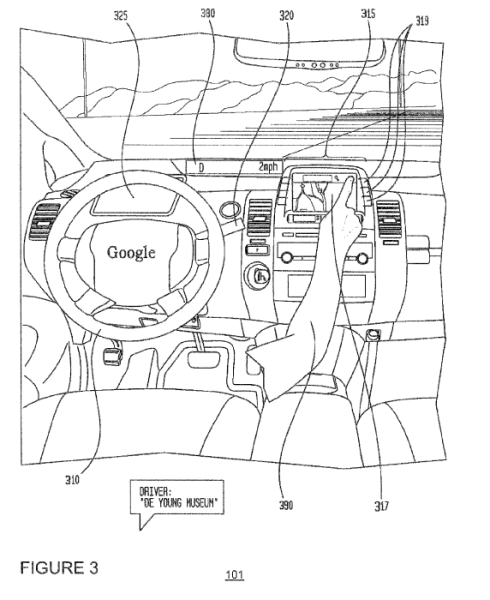 From the Google patent  "Determining when to drive autonomously."