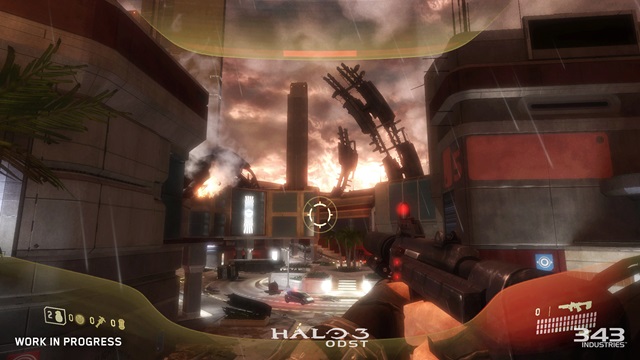 An early look at Halo 3: ODST running on Xbox One.