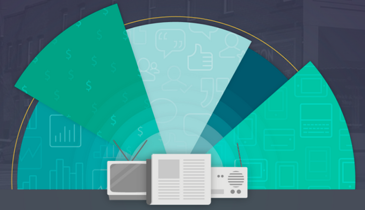 Local media turned into digital, as visualized on the OwnLocal website