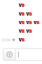 VentureBeat emoji in Slack, people.