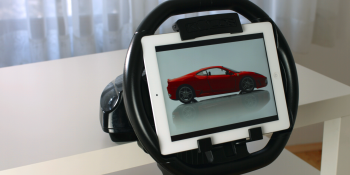 This iPad racing gadget is crazier than the Mario Kart Wii Wheel