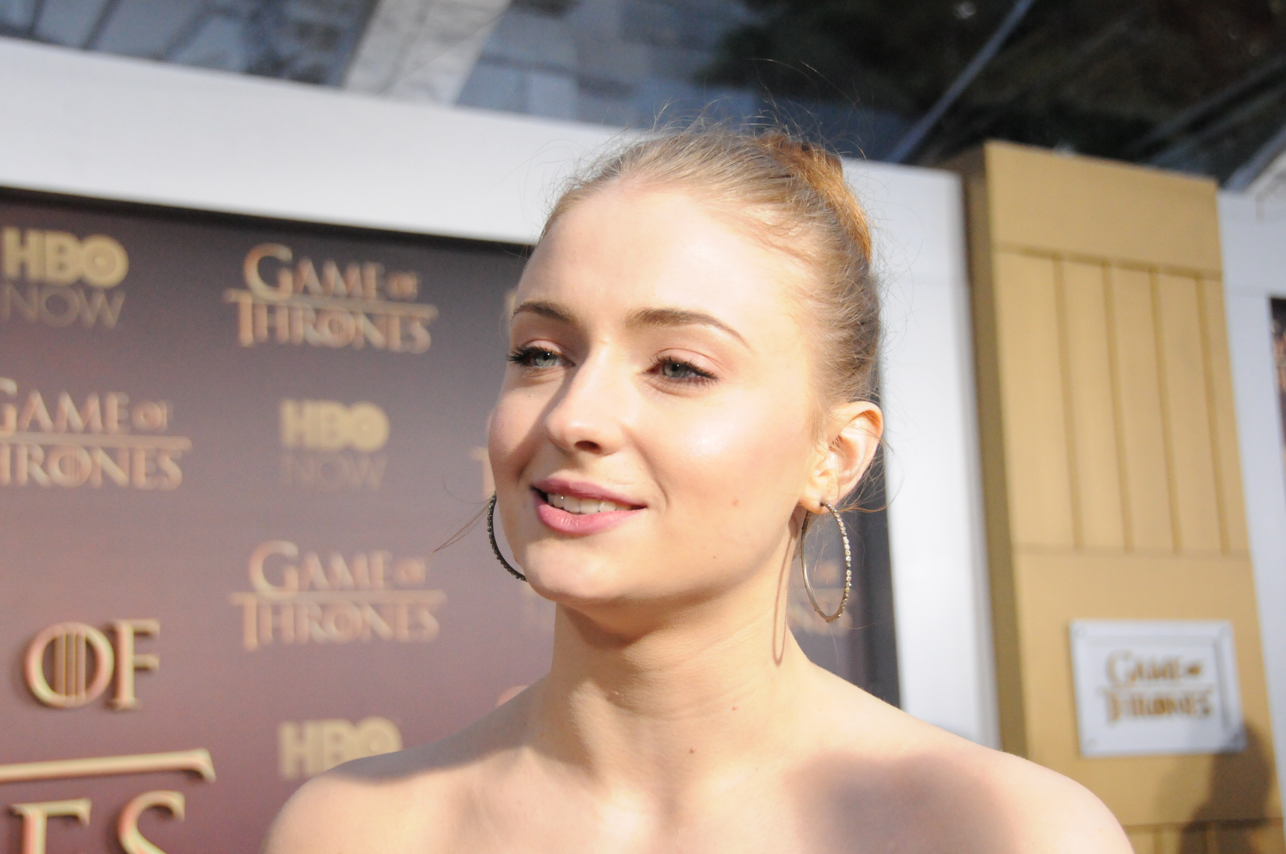 Actress Sophie Turner, who plays Sansa Stark on 'Game of Thrones,' at the show's Season 5 premiere in San Francisco on March 23, 2015.