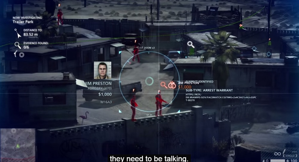 Battlefield Hardline's scanner lets you overhear a lot of gossip.