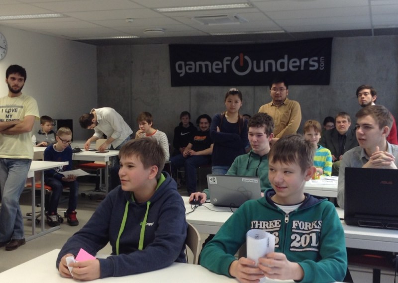 Kids playing GameFounders titles