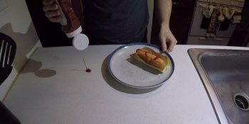 This guy invented a machine just for picking up ketchup blobs