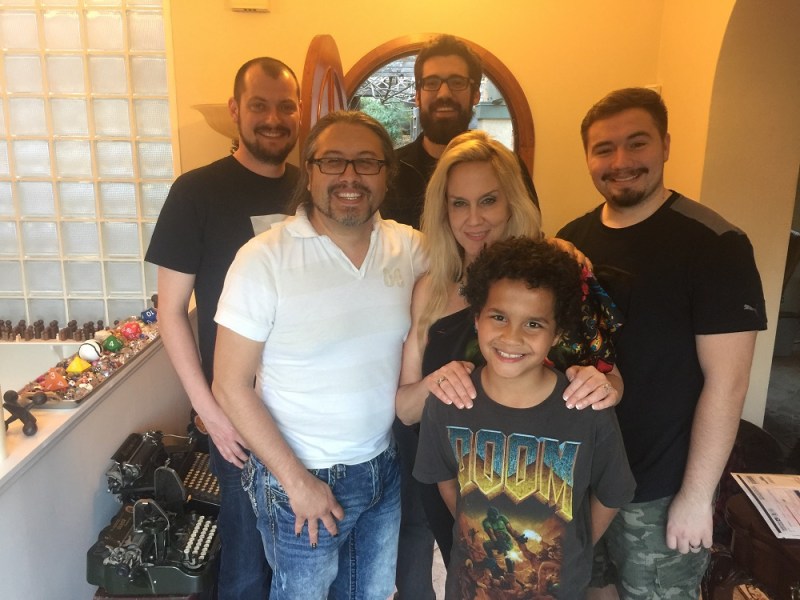 Romero family and friends: Michael, John, Brenda, and Donovan.