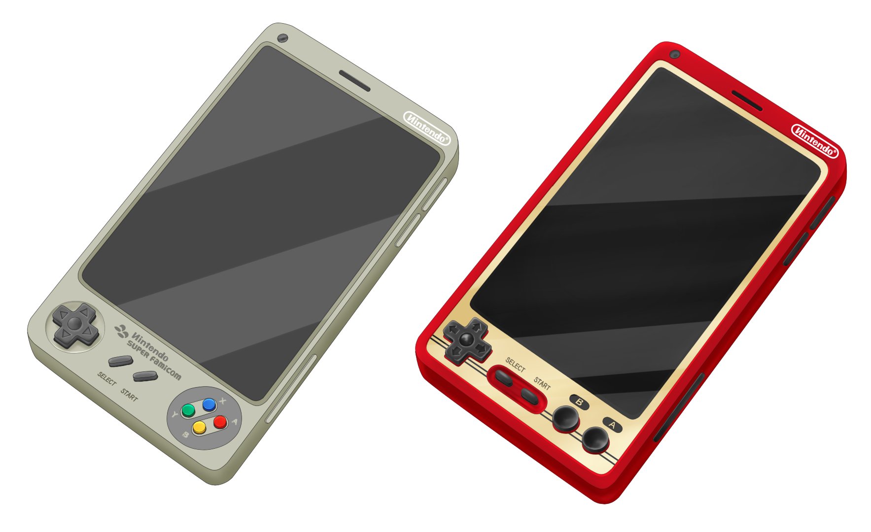 An artist render of a possible Nintendo smartphone.