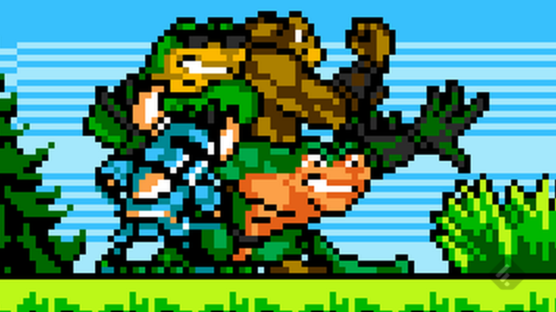 Yacht Club Games' pixel art for the Battletoads characters.