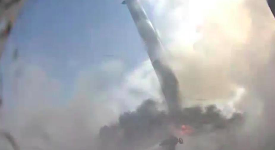 SpaceX founder and CEO Elon Musk said the Falcon 9 landed on the droneship, but it was moving too fast to survive.