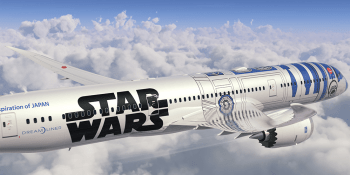 Fly the bleep-bloop skies (ANA’s Star Wars-themed 787 Dreamliner)