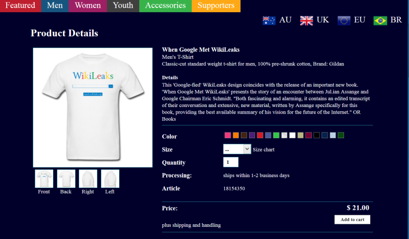 WikiLeaks T-Shirt