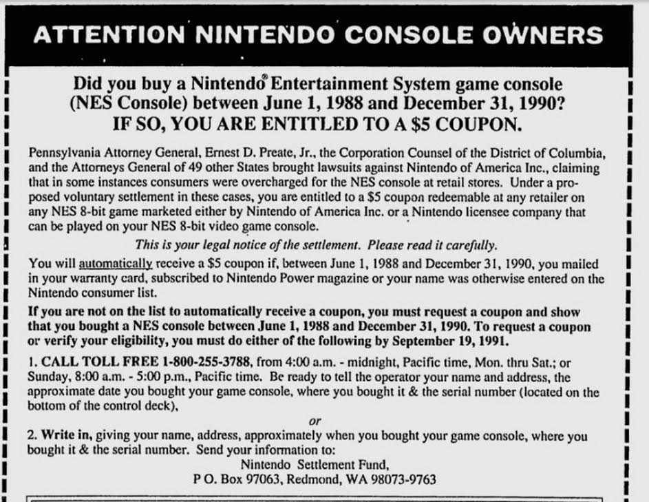 Attention Nintendo console owners!