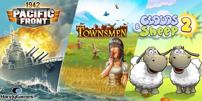 Three of Handy Games' biggest mobile game hits.