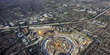 See Apple’s new spaceship campus in huge new aerial shots