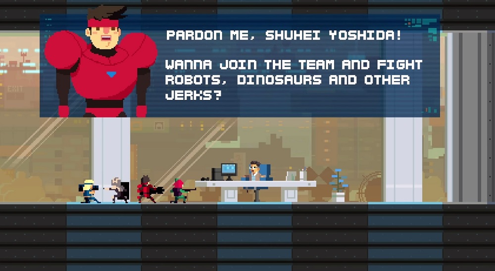 Super Time Force Ultra lets you play as Sony's game chief Shu Yoshida.