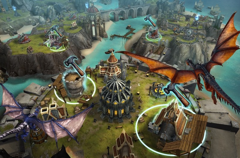 Building defenses in War Dragons