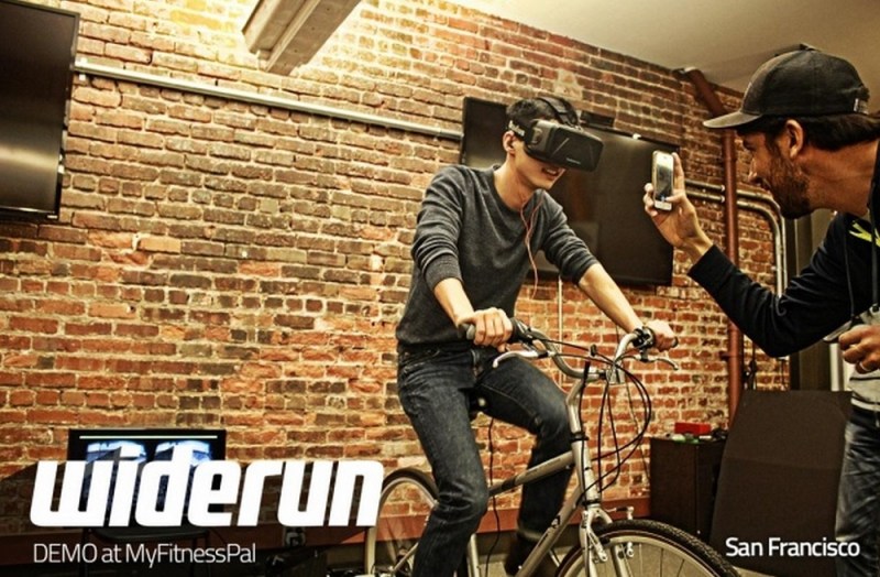 Widerun VR gives stationary bikers something better to look at.
