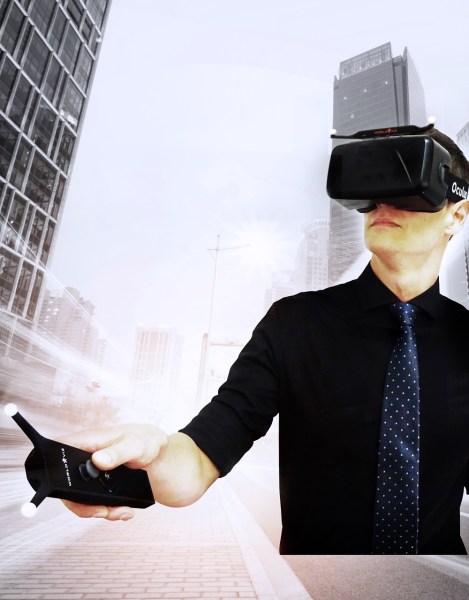 WorldViz uses gesture detection and Oculus Rift goggles to deliver presence in virtual reality. 