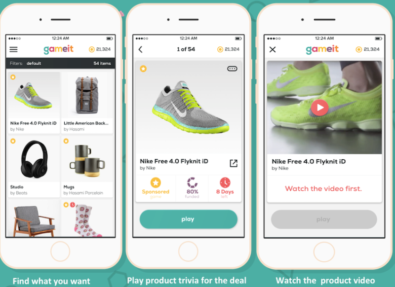 Gameit's trivia game app builds brand enthusiasm.