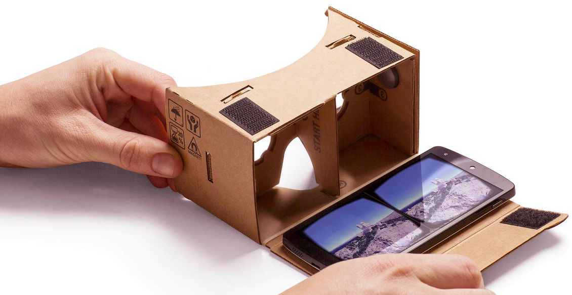 Google Cardboard turns Android phones into viewers for 3D content.