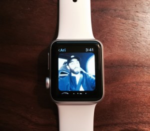 Glide video messages currently can be viewed on, but not sent from, the Watch. 