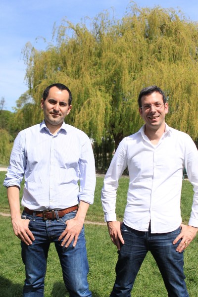 CEO Mathieu Girad [right] and and chief operating office Romain de Waubert if Amplitude Studios.