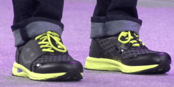 Lenovo demos new smart shoes with a screen that displays your mood