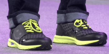 Lenovo demos new smart shoes with a screen that displays your mood