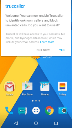 TrueCaller - First Time User Opt Out