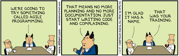 Agile programming, the wrong way.