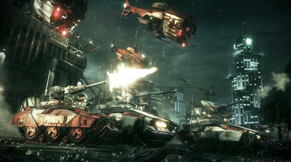 Batman faces an army of enemies in Batman: Arkham Knight.