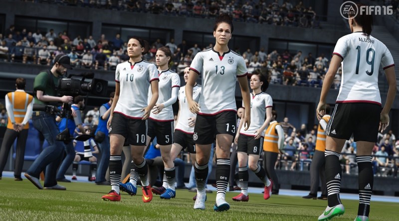 The German national women's team in FIFA 16.