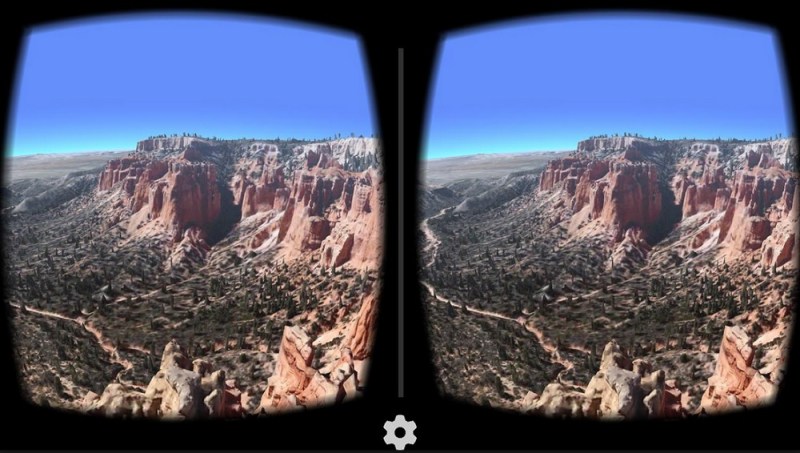 Google Earth in VR.