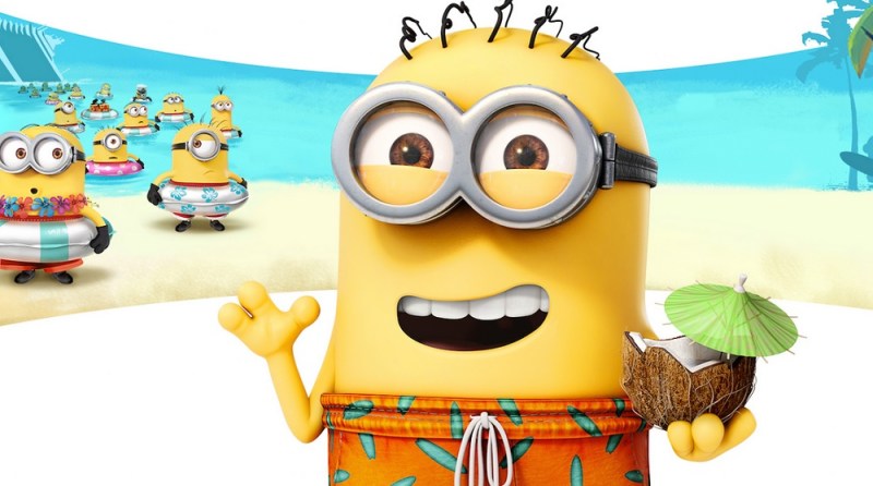 Phil, the star of Minions Paradise, makes a theme park on his island.