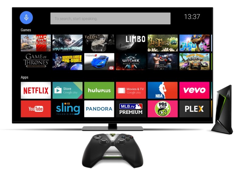Shield set-top box games and apps.