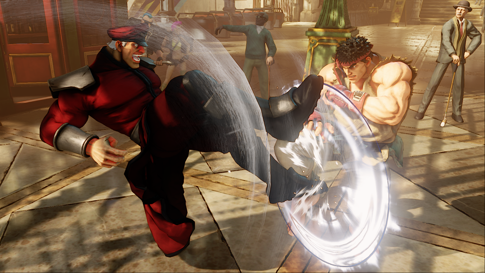 Street Fighter V Bison Scissor Kicks Ryu