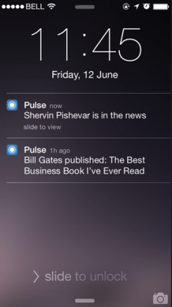 LinkedIn Pulse: Alerts