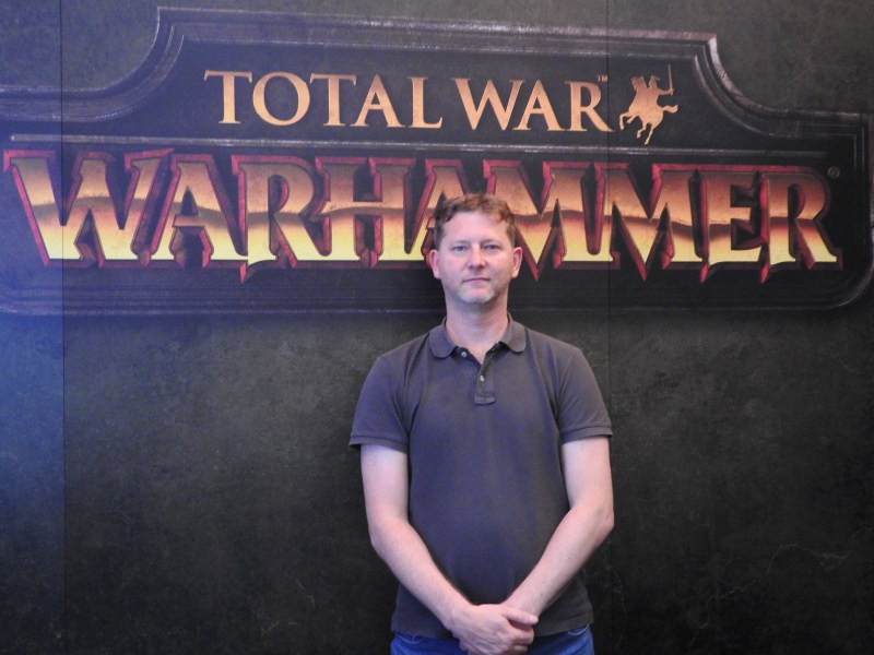 Ian Roxburgh, creative director of Total War: Warhammer at Sega's Creative Assembly.