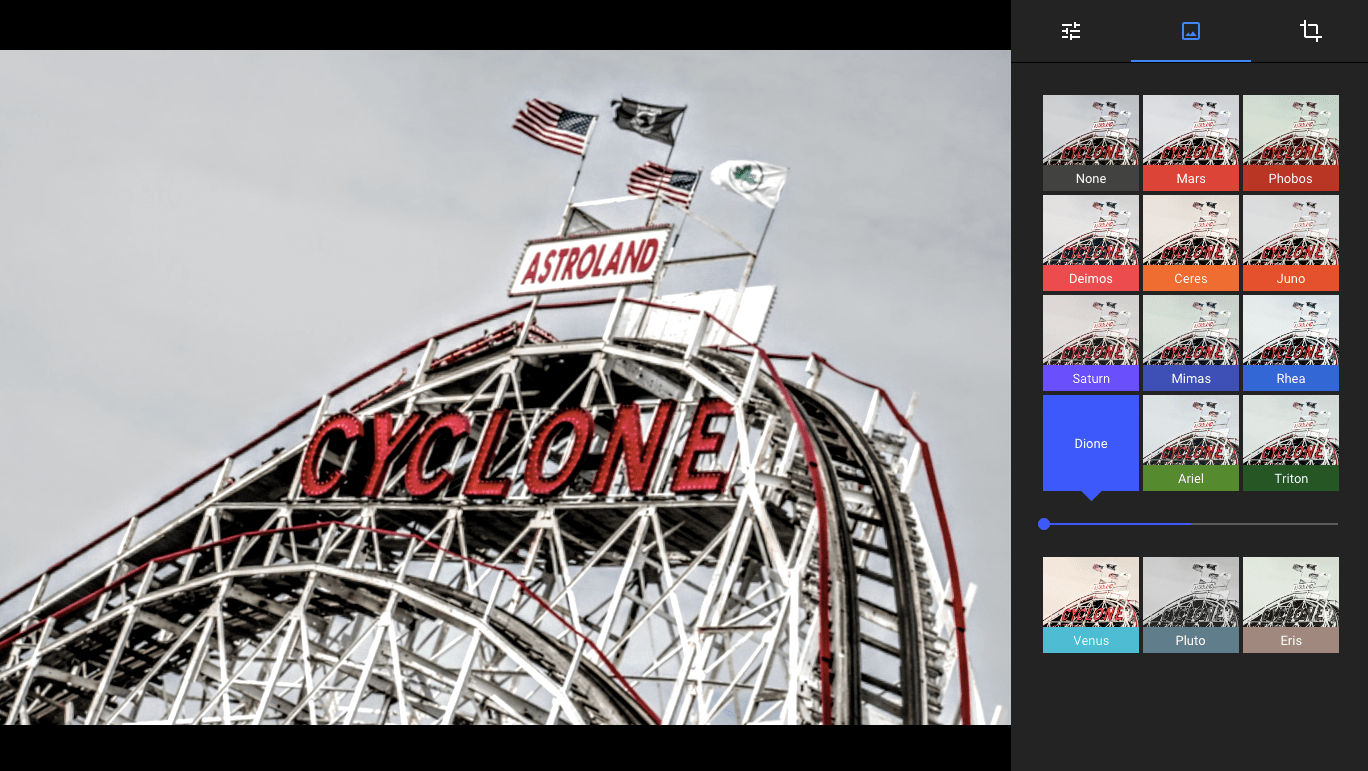 The Cyclone looks way cooler here than it did in my original photo from 2004.