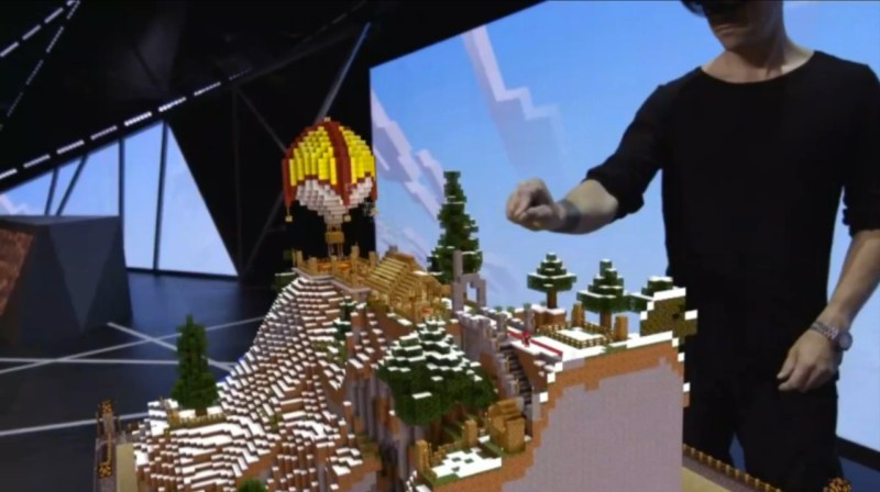 Minecraft Hololens E3 2015