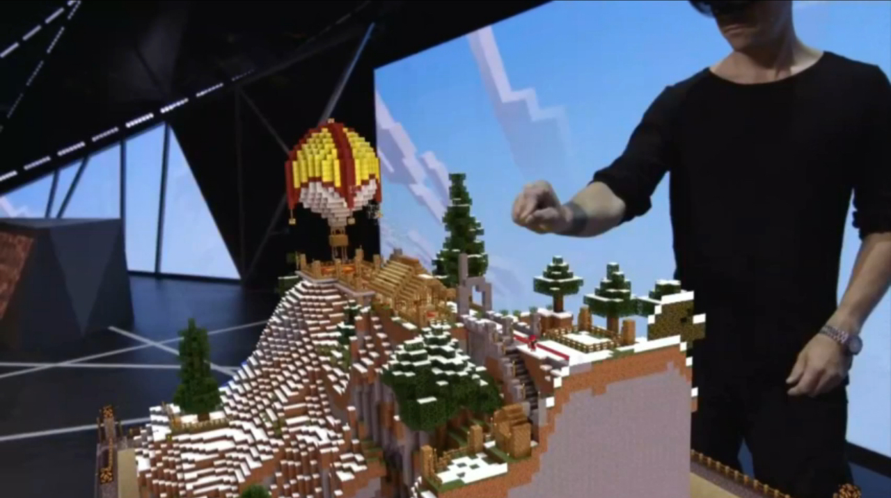 Minecraft Hololens E3 2015