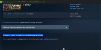 The process for getting a refund on Steam takes about 60 seconds — just watch