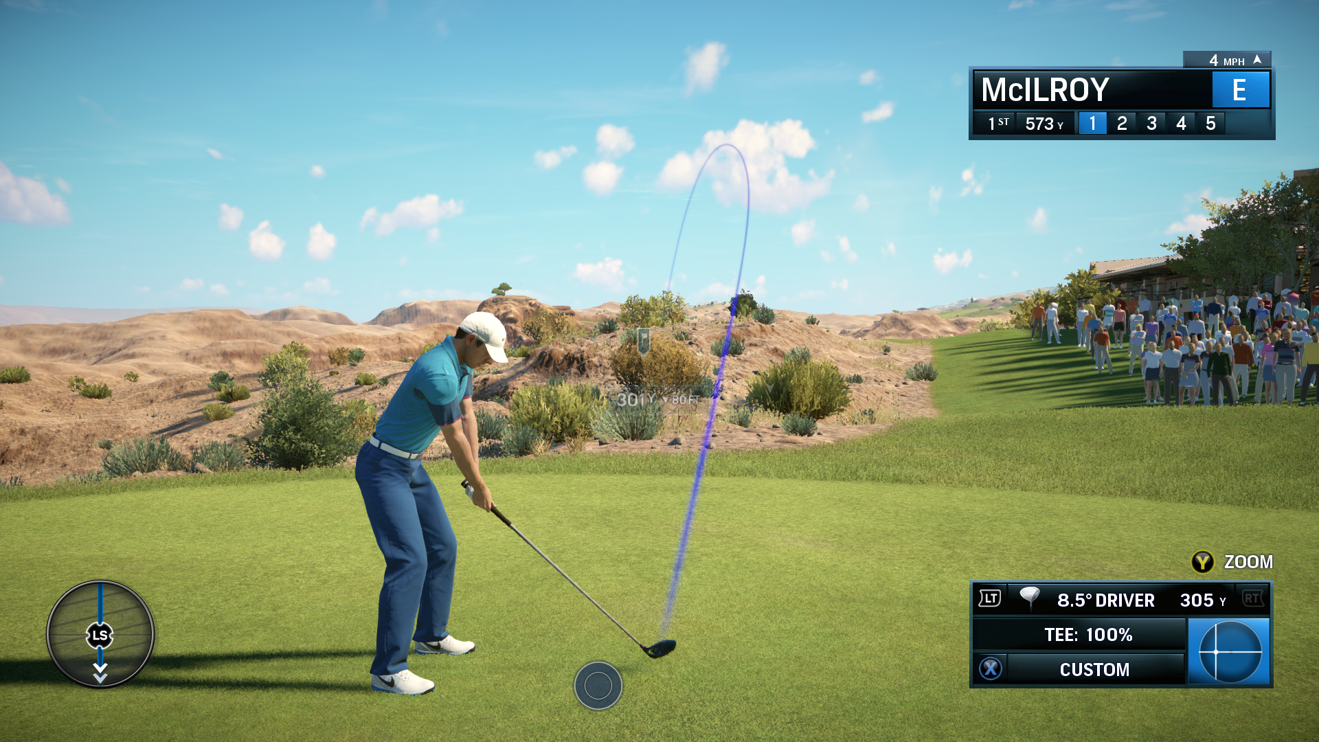 PGA Tour's analog stick swinging takes a bit of getting used to. 