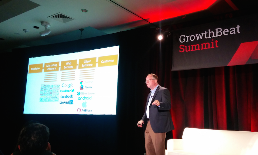 Scott Brinker at VentureBeat's GrowthBeat Summit in Boston.