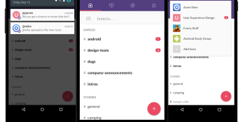 Slack revamps its Android app with Material design, emoji, team notifications, tabs